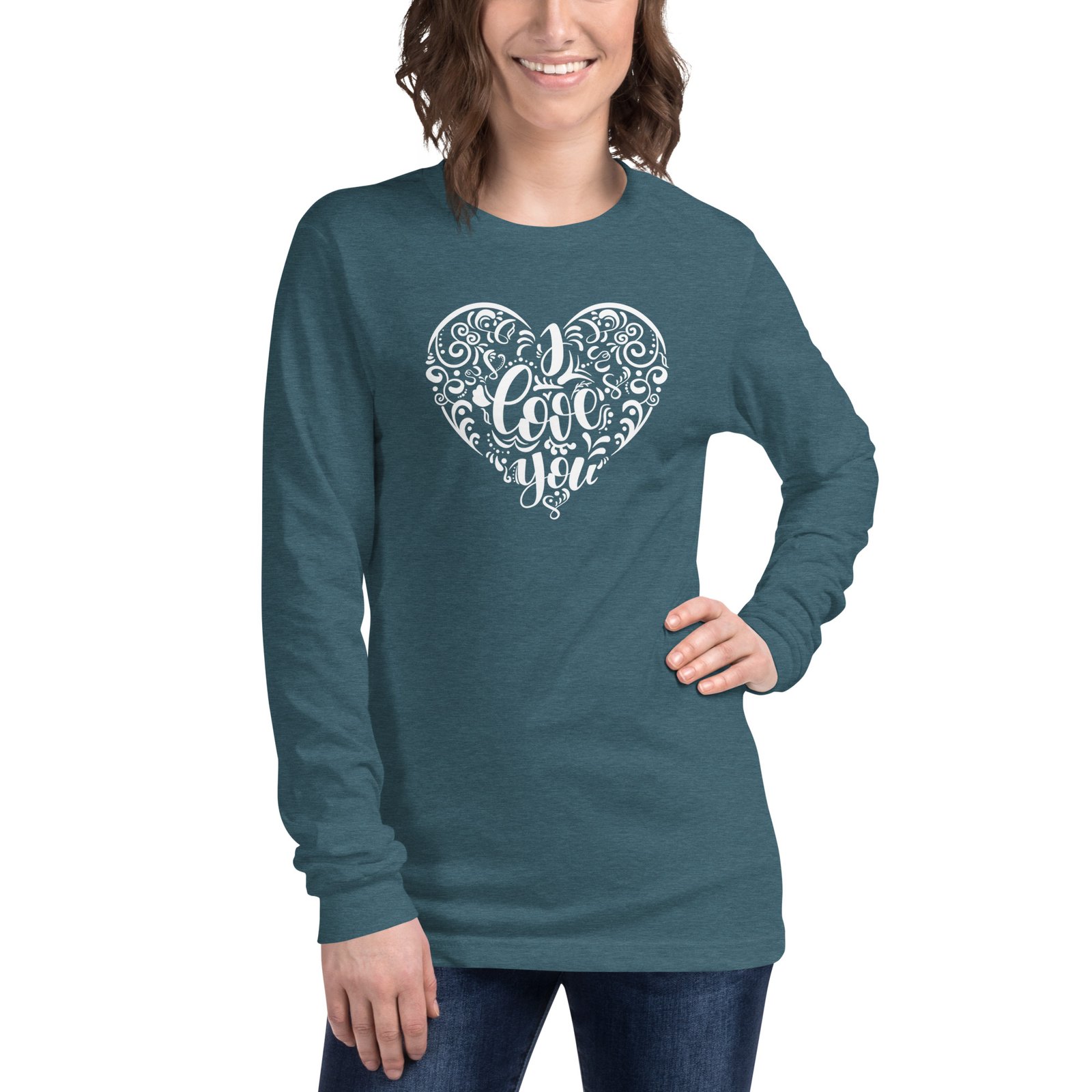 The Laughing Heart II Long Sleeve T Shirt by Tejas Prithvi Design