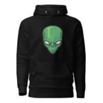 Alien Green Face - Unisex Hoodie