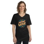 Valentines Day - Unisex Short Sleeve V-Neck T-Shirt - Love is All You Need