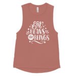 Vegan Eat Beans Not Beings - Ladies’ Muscle Tank