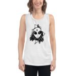 Alien Tearing Up Shirt - Ladies’ Muscle Tank