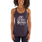 Vegan - Eat Beans Not Beings - Women's Racerback Tank