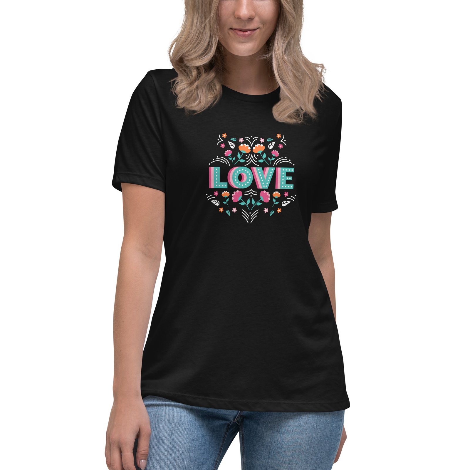 Valentines Day – Love Colors – Women's Relaxed T-Shirt – Ozado