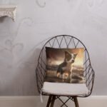 Puppies Oil Paint - Basic Pillow