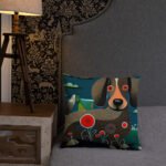 Dogs Oil Paint - Basic Pillow