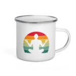 Yoga Design Pose Enamel Mug