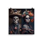 Dia de los Muertos Couple - Poster