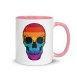 Colored Skull -Mug with Color Inside